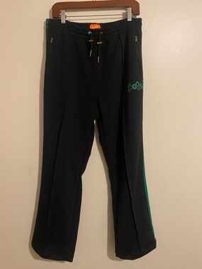 Bossi Black Pants with Orange Label